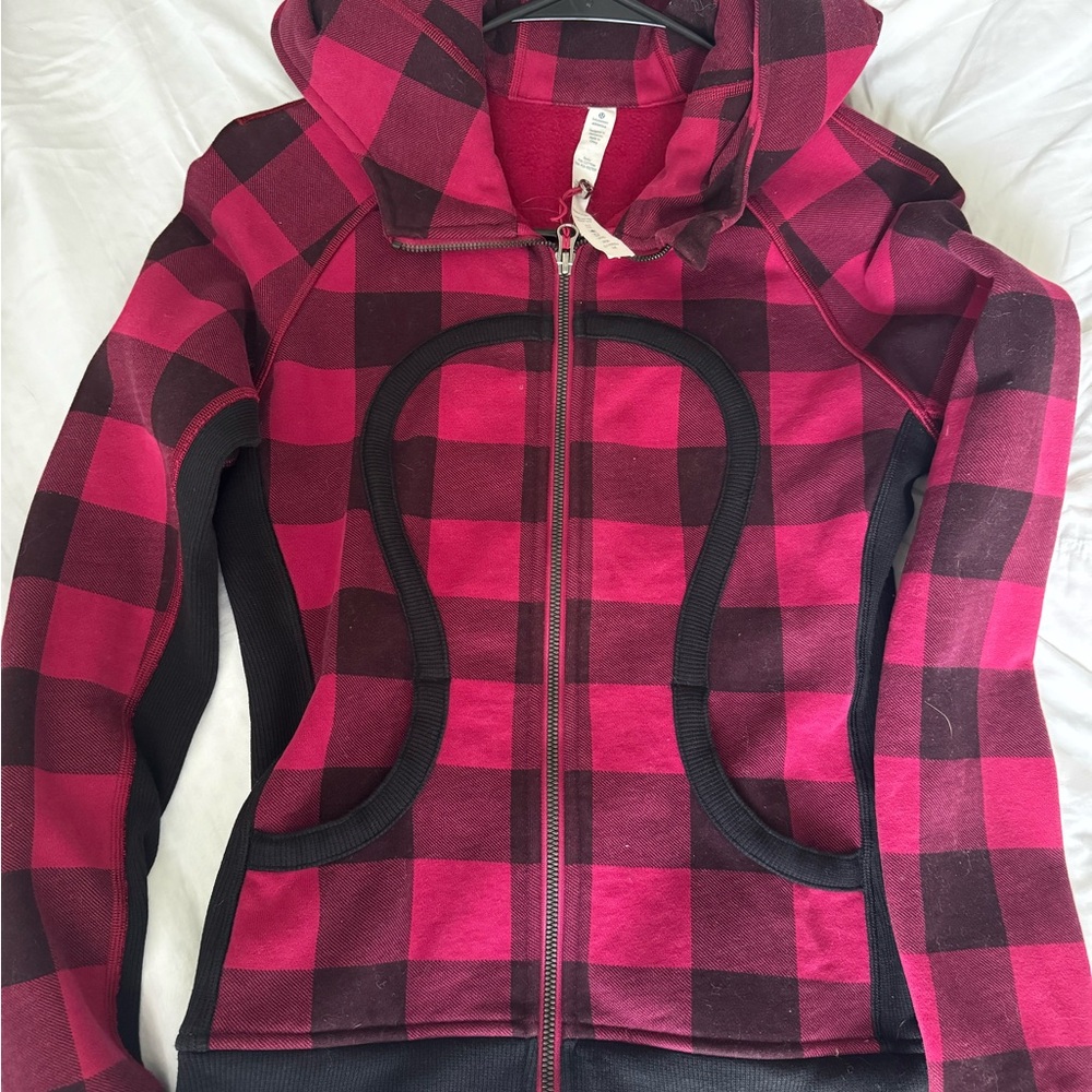 Lululemon Scuba Hoodie II Mini Camp Check Lumberjack Buffalo Plaid RARE size 4
